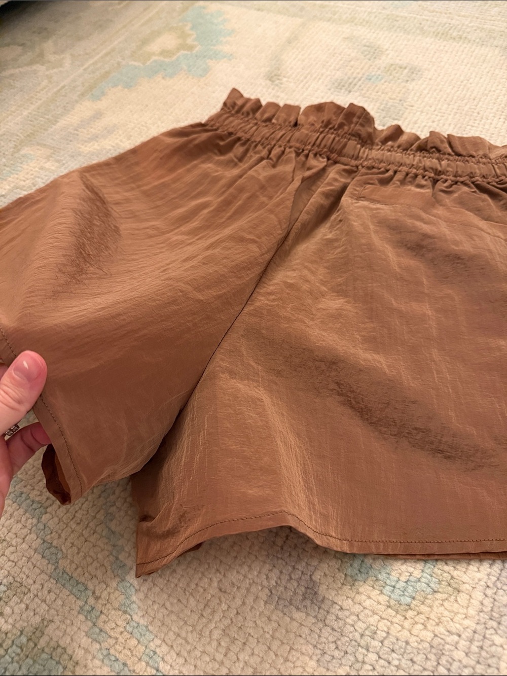 Varley Rust Drawstring Athletic Shorts - Picture 5 of 9